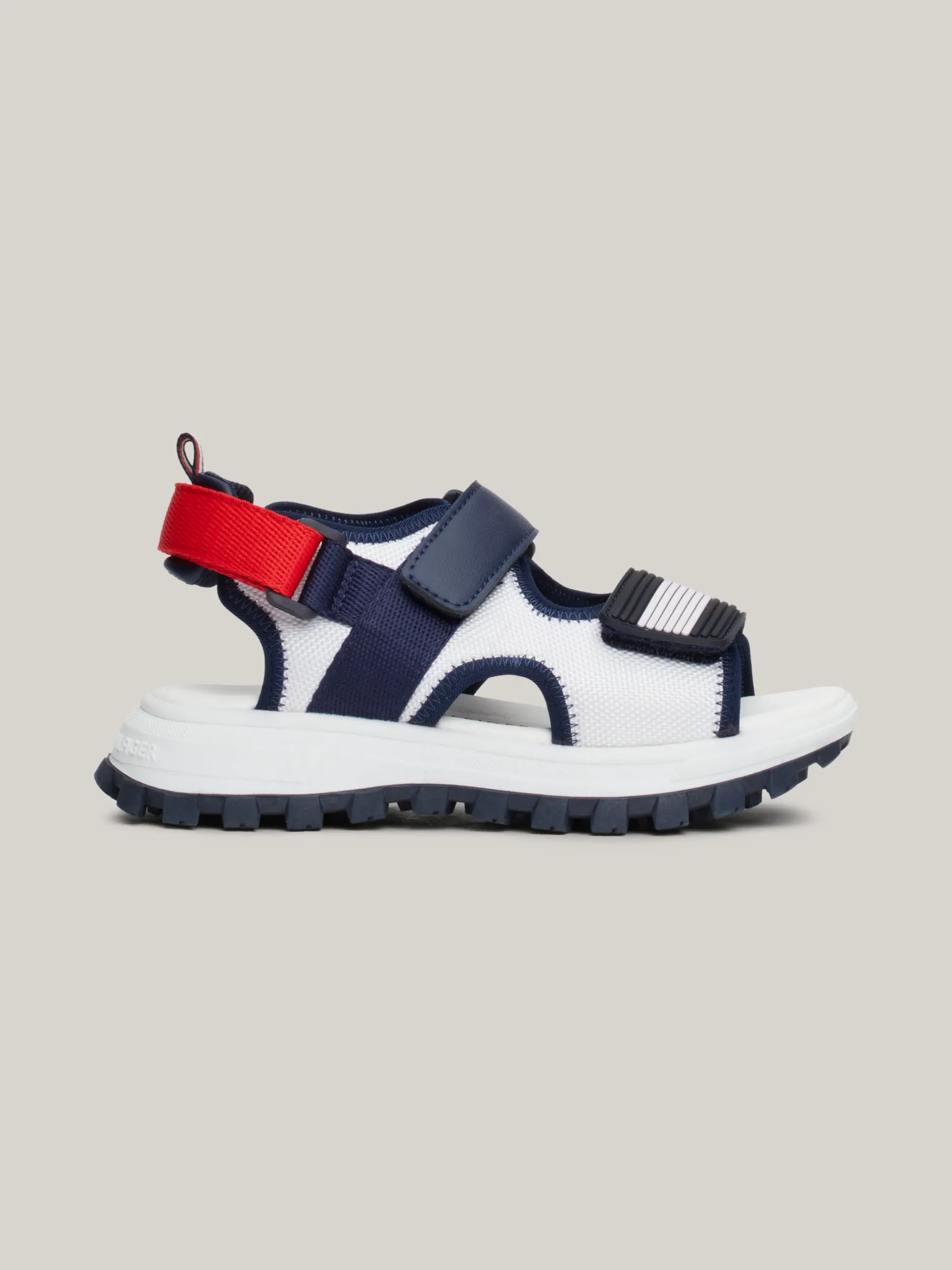 Obuwie I Akcesoria*Tommy Hilfiger Sandały Na Rzepy Z Flagą I Blokami Kolorów WHITE/BLUE/RED