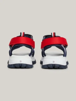 Obuwie I Akcesoria*Tommy Hilfiger Sandały Na Rzepy Z Flagą I Blokami Kolorów WHITE/BLUE/RED
