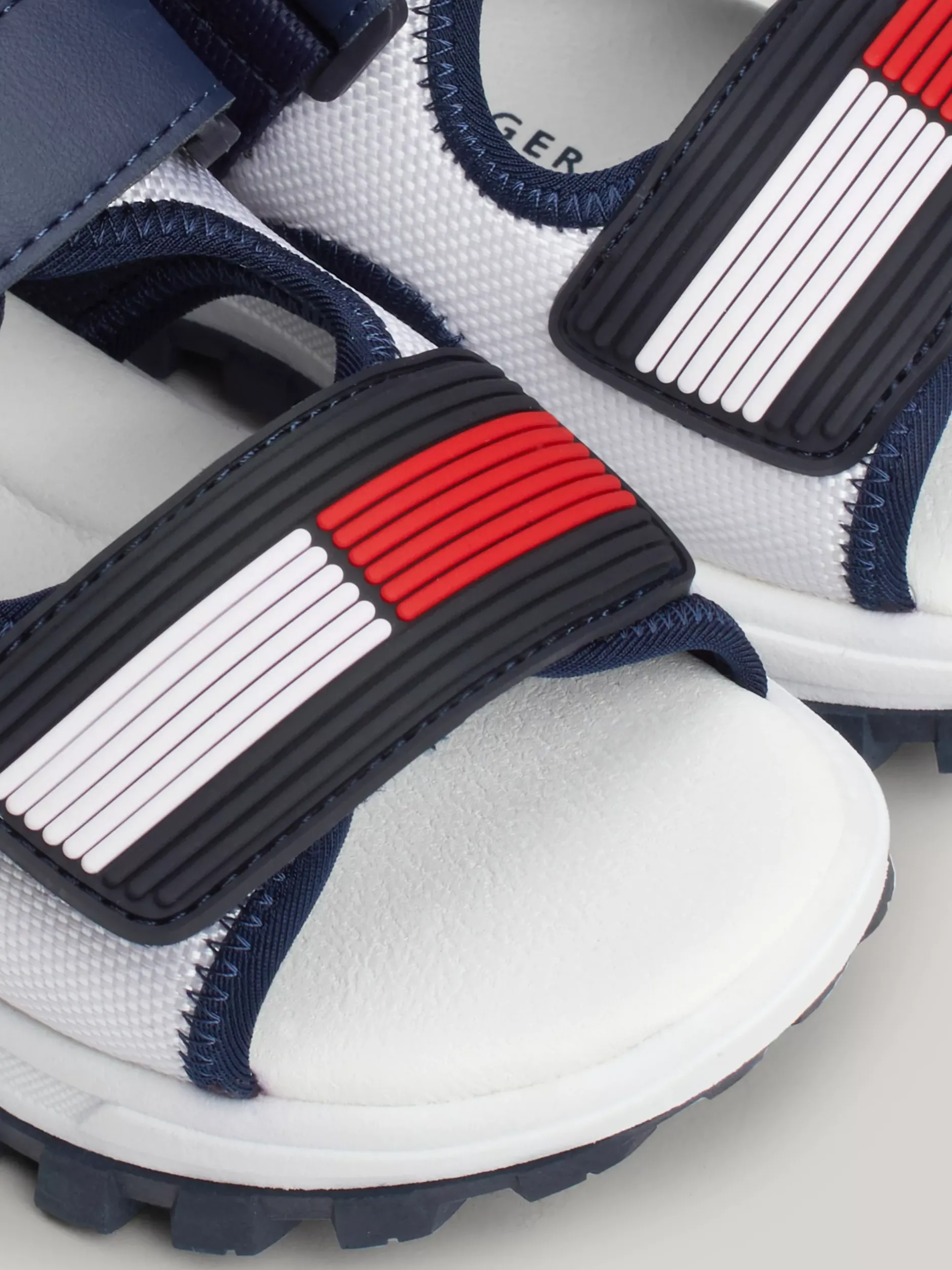 Obuwie I Akcesoria*Tommy Hilfiger Sandały Na Rzepy Z Flagą I Blokami Kolorów WHITE/BLUE/RED