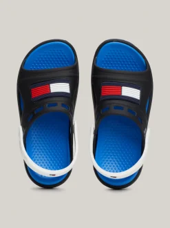 Obuwie I Akcesoria|Obuwie I Akcesoria*Tommy Hilfiger Sandały Z Blokami Kolorów I Flagą BLACK/WHITE