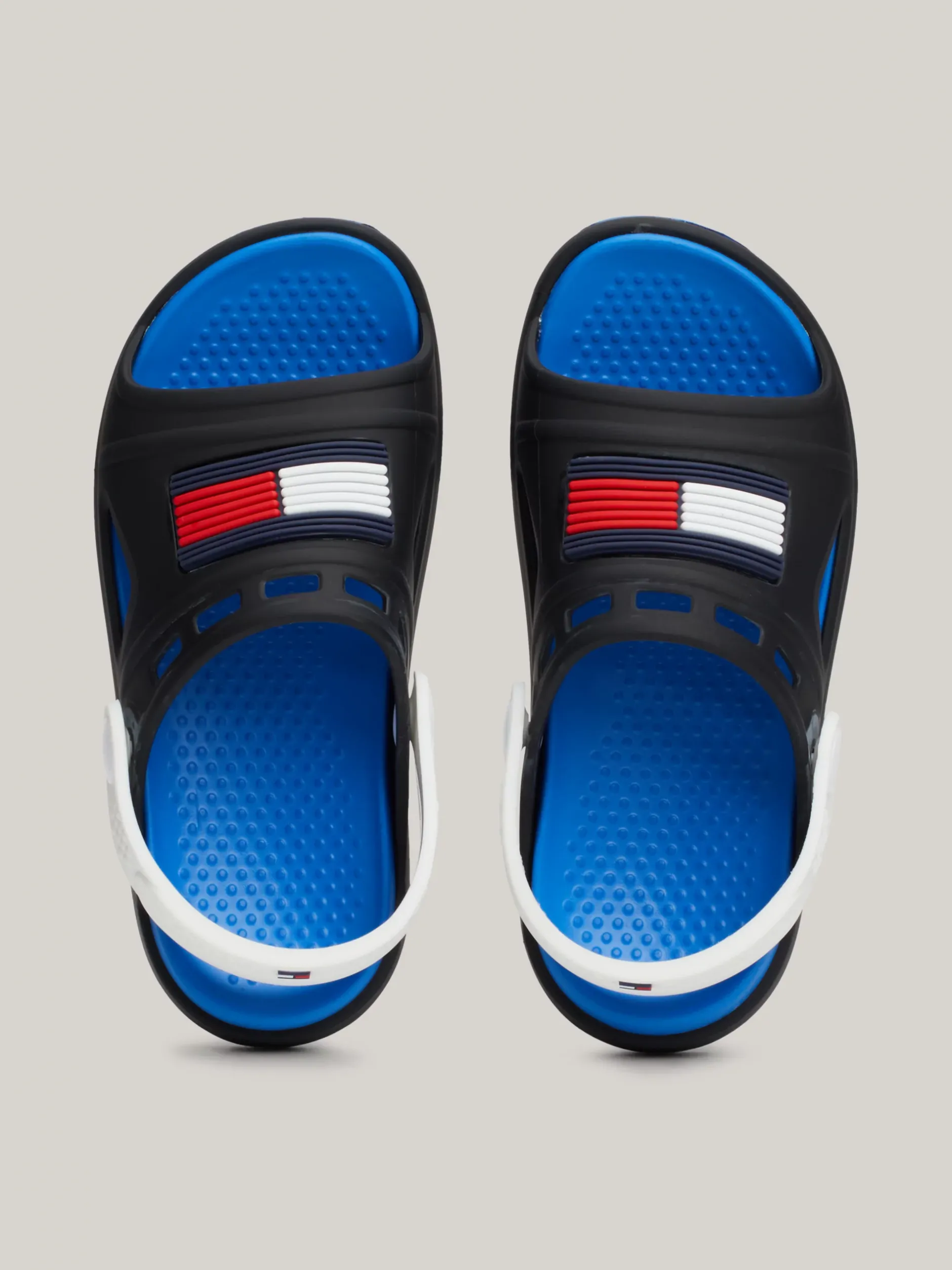 Obuwie I Akcesoria|Obuwie I Akcesoria*Tommy Hilfiger Sandały Z Blokami Kolorów I Flagą BLACK/WHITE