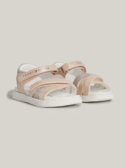 Obuwie I Akcesoria*Tommy Hilfiger Sandały Z Zapięciem Na Rzep PINK