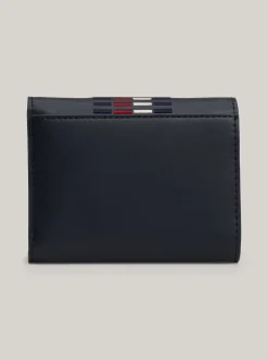 Portfele & Breloczki Do Kluczy*Tommy Hilfiger Składany Portfel Chic Z Monogramem TH SPACE BLUE