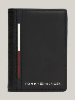 Portfele & Breloczki Do Kluczy*Tommy Hilfiger Składany Portfel Skórzany Casual BLACK
