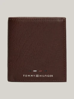 Portfele & Breloczki Do Kluczy*Tommy Hilfiger Składany Portfel Ze Skóry Premium COGNAC