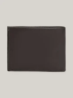 Portfele & Breloczki Do Kluczy*Tommy Hilfiger Składany Skórzany Portfel BROWN