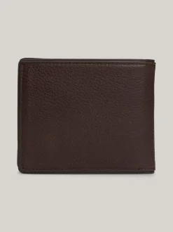 Portfele & Breloczki Do Kluczy*Tommy Hilfiger Składany Skórzany Portfel Casual COFFEE BEAN