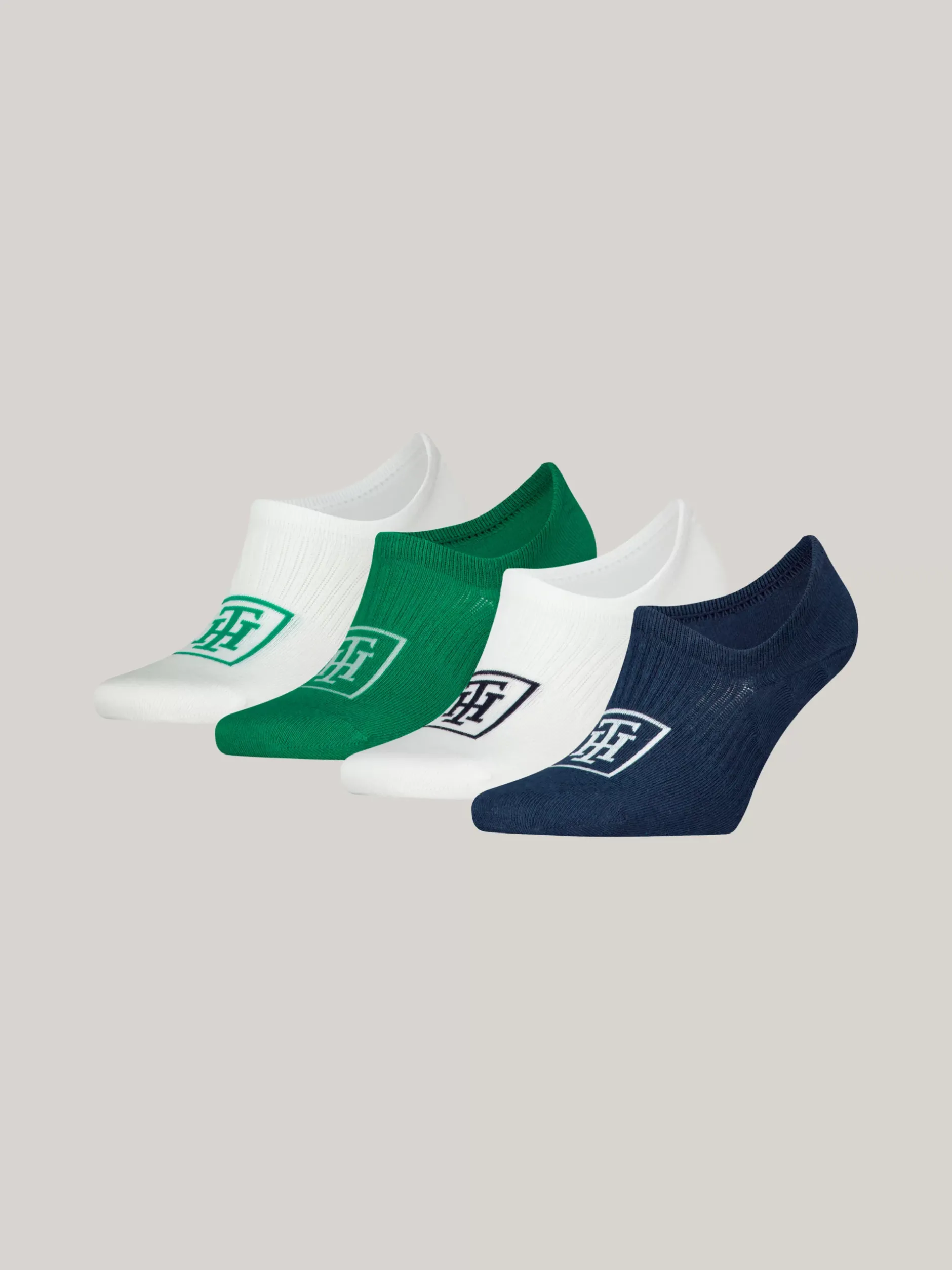 Skarpetki*Tommy Hilfiger Skarpetki Stopki – 4 Pary W Zestawie NAVY / GREEN