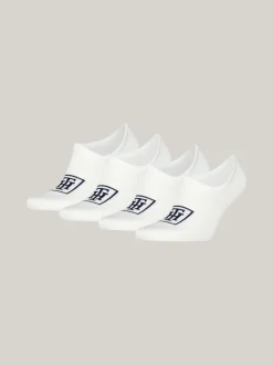 Skarpetki*Tommy Hilfiger Skarpetki Stopki – 4 Pary W Zestawie WHITE
