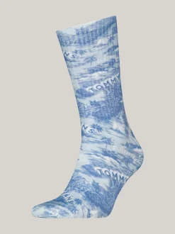 Skarpetki|Skarpetki & Rajstopy*Tommy Hilfiger Skarpetki W Hawajski Wzór CASHMERE BLUE