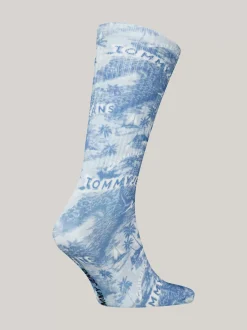 Skarpetki|Skarpetki & Rajstopy*Tommy Hilfiger Skarpetki W Hawajski Wzór CASHMERE BLUE