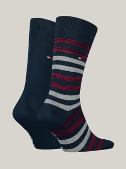 Skarpetki*Tommy Hilfiger Skarpetki W Paski, Zestaw 2 Par NAVY / RED