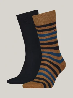 Skarpetki*Tommy Hilfiger Skarpetki W Paski, Zestaw 2 Par KHAKI
