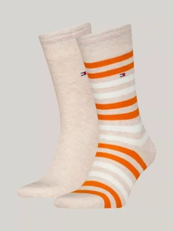 Skarpetki*Tommy Hilfiger Skarpetki W Paski, Zestaw 2 Par BEIGE COMBO