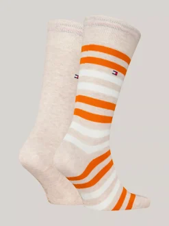 Skarpetki*Tommy Hilfiger Skarpetki W Paski, Zestaw 2 Par BEIGE COMBO
