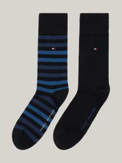 Skarpetki*Tommy Hilfiger Skarpetki W Paski, Zestaw 2 Par DARK NAVY