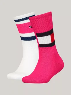 Bielizna & Skarpetki|Underwear & Socks*Tommy Hilfiger Skarpetki Z Blokami Kolorów, Zestaw 2 Par RED.