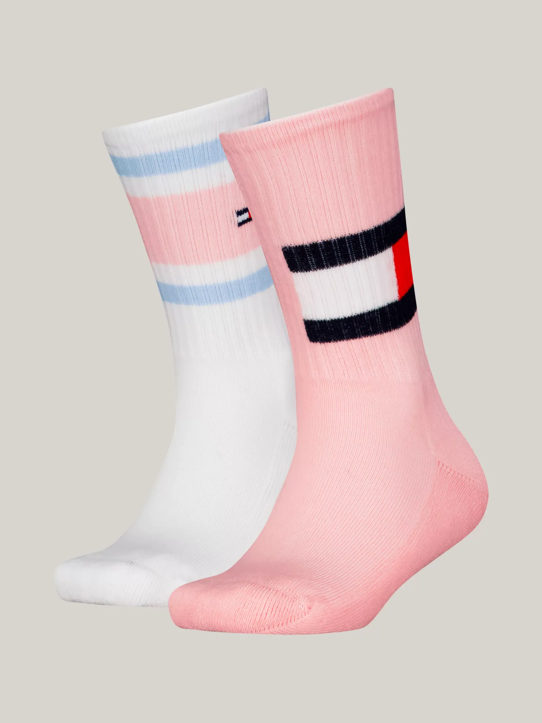 Bielizna & Skarpetki|Underwear & Socks*Tommy Hilfiger Skarpetki Z Blokami Kolorów, Zestaw 2 Par PINK COMBO