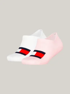 Bielizna & Skarpetki|Underwear & Socks*Tommy Hilfiger Skarpetki-stopki Z Flagą, Zestaw 2 Par PINK COMBO