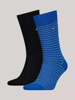 Skarpetki*Tommy Hilfiger Skarpety W Drobne Paski VICTORIA BLUE