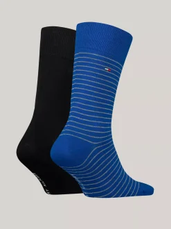 Skarpetki*Tommy Hilfiger Skarpety W Drobne Paski VICTORIA BLUE
