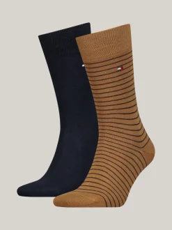 Skarpetki*Tommy Hilfiger Skarpety W Drobne Paski KHAKI