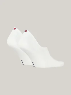 Skarpetki*Tommy Hilfiger Skarpety-stopki Z Monogramem TH, Zestaw 2 Par WHITE