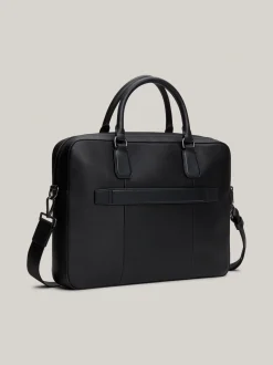 Torby Na Laptopa*Tommy Hilfiger Skórzana Torba Na Laptopa Premium Business BLACK