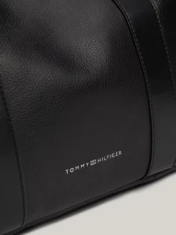 Duże Torby*Tommy Hilfiger Skórzana Torba Sportowa Premium BLACK