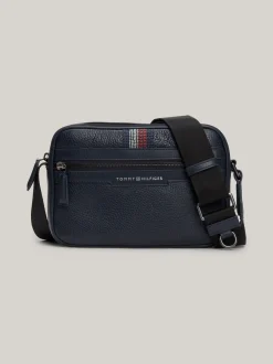 Torebki Na Pasku*Tommy Hilfiger Skórzana Torebka Na Aparat Casual SPACE BLUE