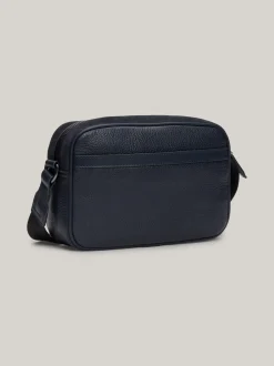 Torebki Na Pasku*Tommy Hilfiger Skórzana Torebka Na Aparat Casual SPACE BLUE