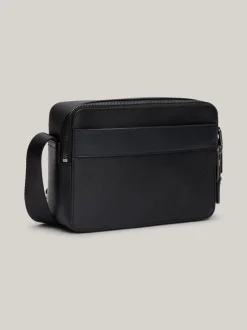 Torebki Na Pasku*Tommy Hilfiger Skórzana Torebka Na Ramię Premium Business BLACK