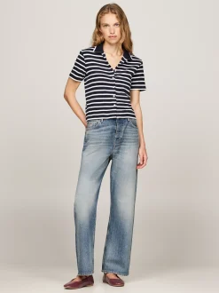 Baleriny|Płaskie Buty*Tommy Hilfiger Skórzane Baleriny Mary Jane DEEP ROUGE
