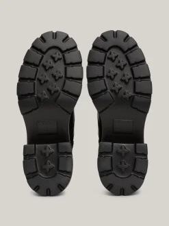 Sznurowane Botki|Botki*Tommy Hilfiger Skórzane Botki BLACK