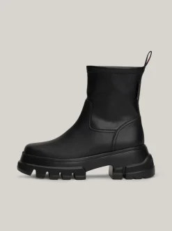 Chelsea Boots|Botki*Tommy Hilfiger Skórzane Botki Na Podeszwie Z Protektorem BLACK