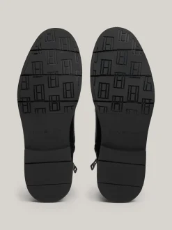 Buty Sznurowane|Buty*Tommy Hilfiger Skórzane Botki Z Ciepłą Wyściółką BLACK