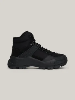 Buty Sznurowane|Buty*Tommy Hilfiger Skórzane Botki Z Protektorem BLACK