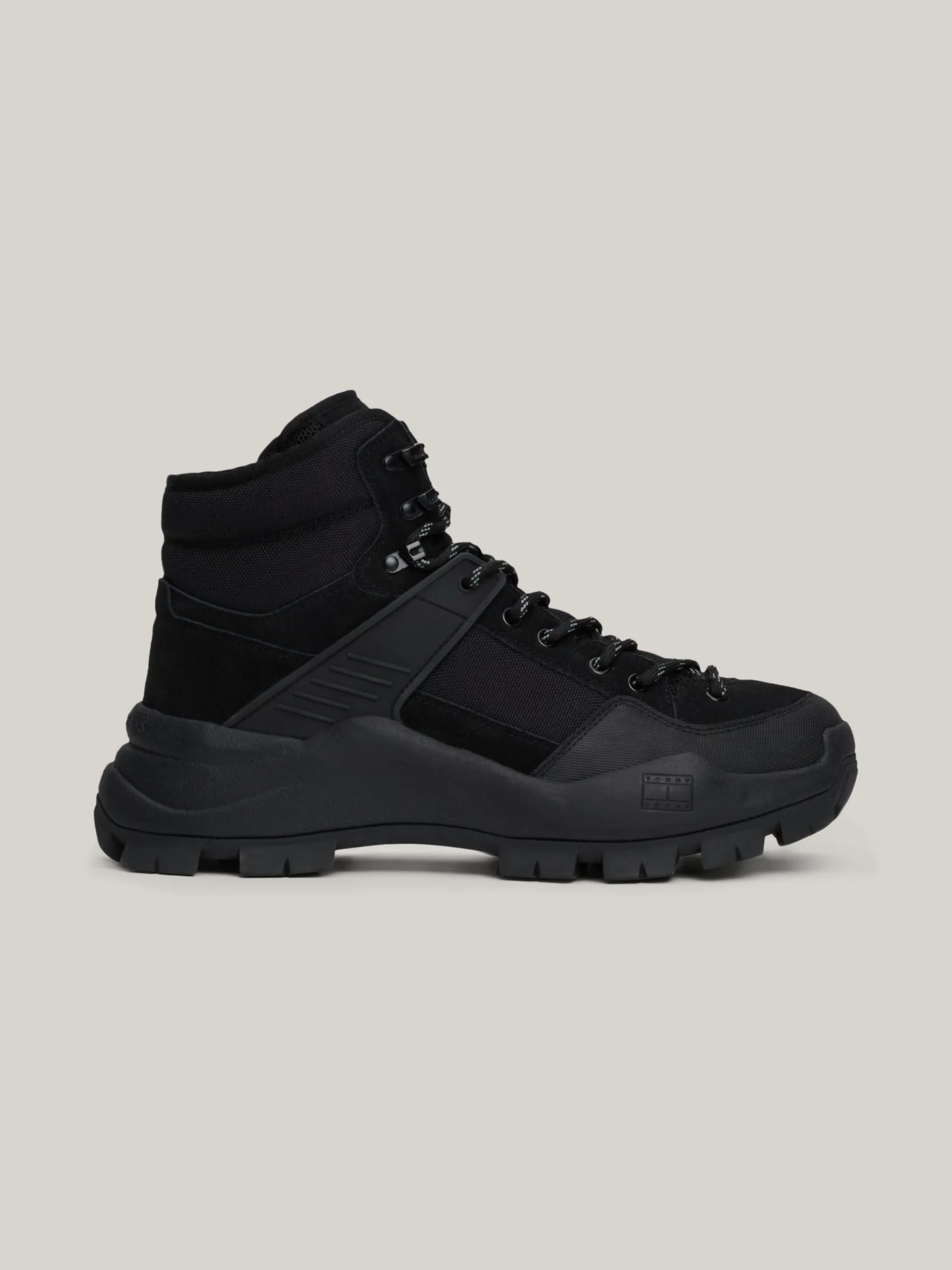 Buty Sznurowane|Buty*Tommy Hilfiger Skórzane Botki Z Protektorem BLACK