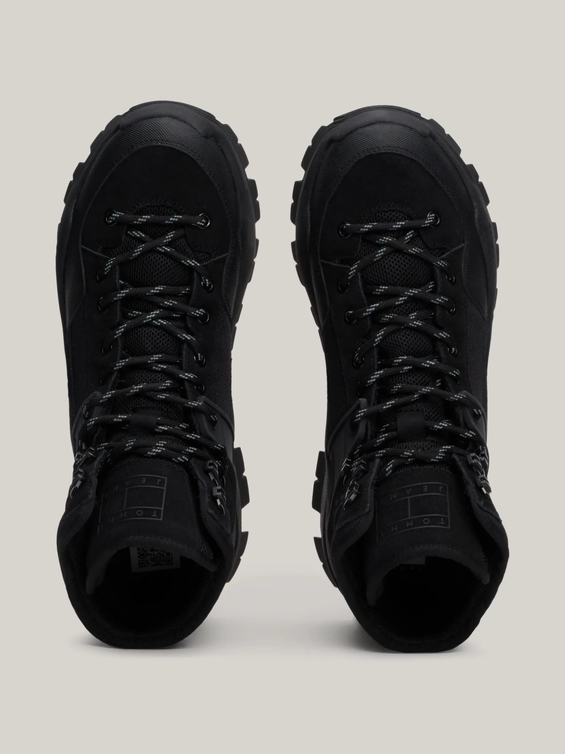 Buty Sznurowane|Buty*Tommy Hilfiger Skórzane Botki Z Protektorem BLACK