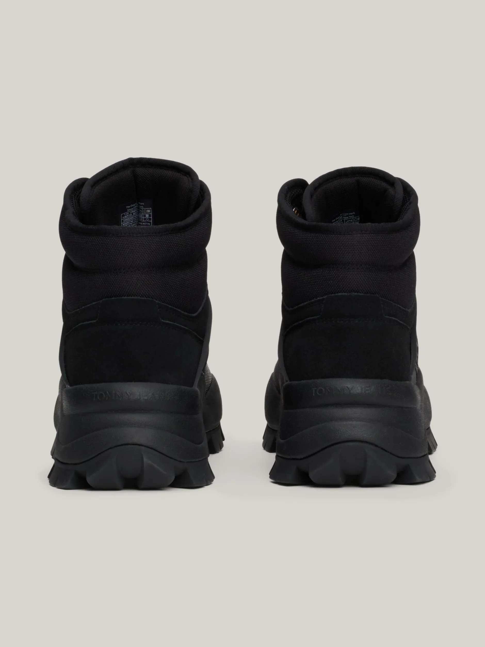 Buty Sznurowane|Buty*Tommy Hilfiger Skórzane Botki Z Protektorem BLACK
