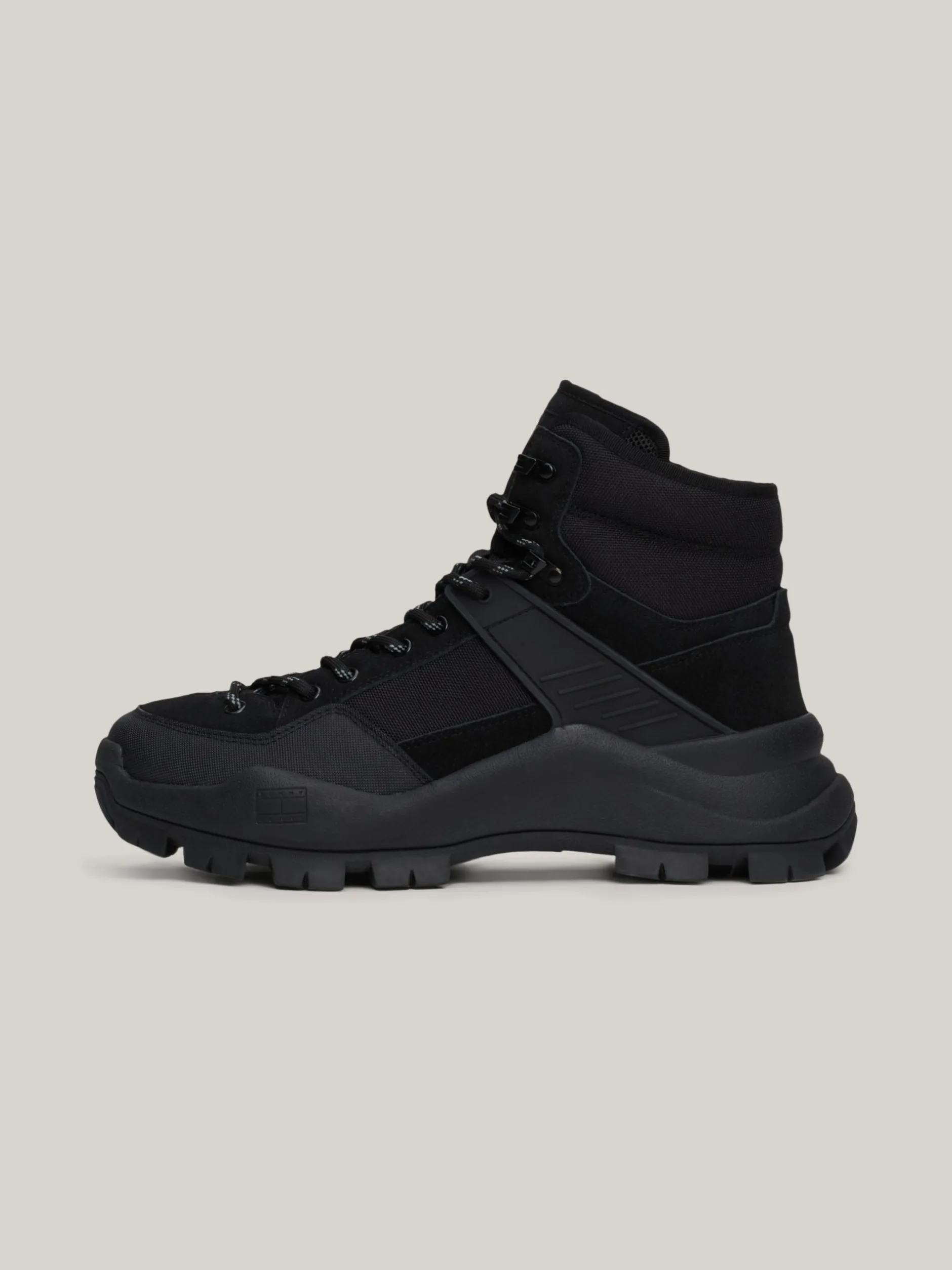 Buty Sznurowane|Buty*Tommy Hilfiger Skórzane Botki Z Protektorem BLACK