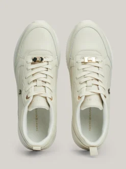 Sneakersy*Tommy Hilfiger Skórzane Buty Do Biegania Z Monogramem TH NEWSPRINT