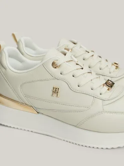 Sneakersy*Tommy Hilfiger Skórzane Buty Do Biegania Z Monogramem TH NEWSPRINT