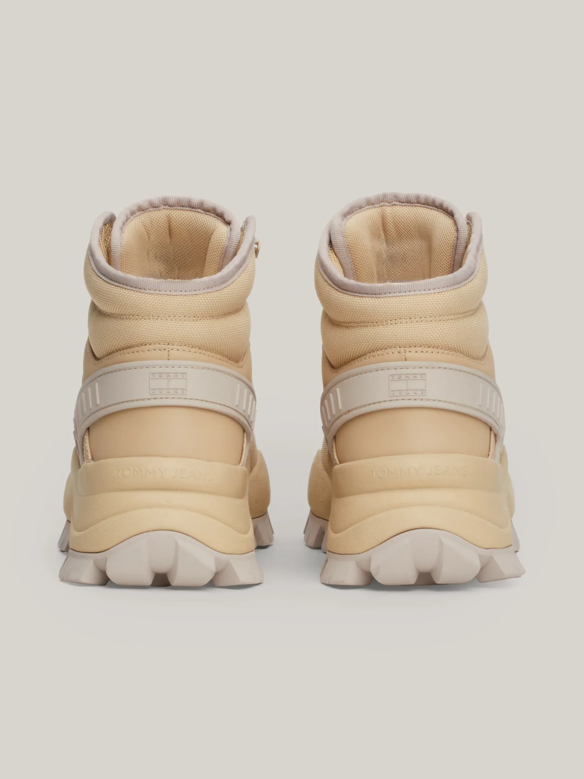 Sznurowane Botki|Botki*Tommy Hilfiger Skórzane Buty Do Kostki Na Grubej Podeszwie GENTLE GOLD