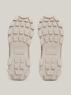 Sznurowane Botki|Botki*Tommy Hilfiger Skórzane Buty Do Kostki Na Grubej Podeszwie GENTLE GOLD