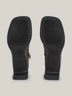 Botki Do Kostki|Botki*Tommy Hilfiger Skórzane Buty Do Kostki Z Kwadratowym Noskiem ORBITER