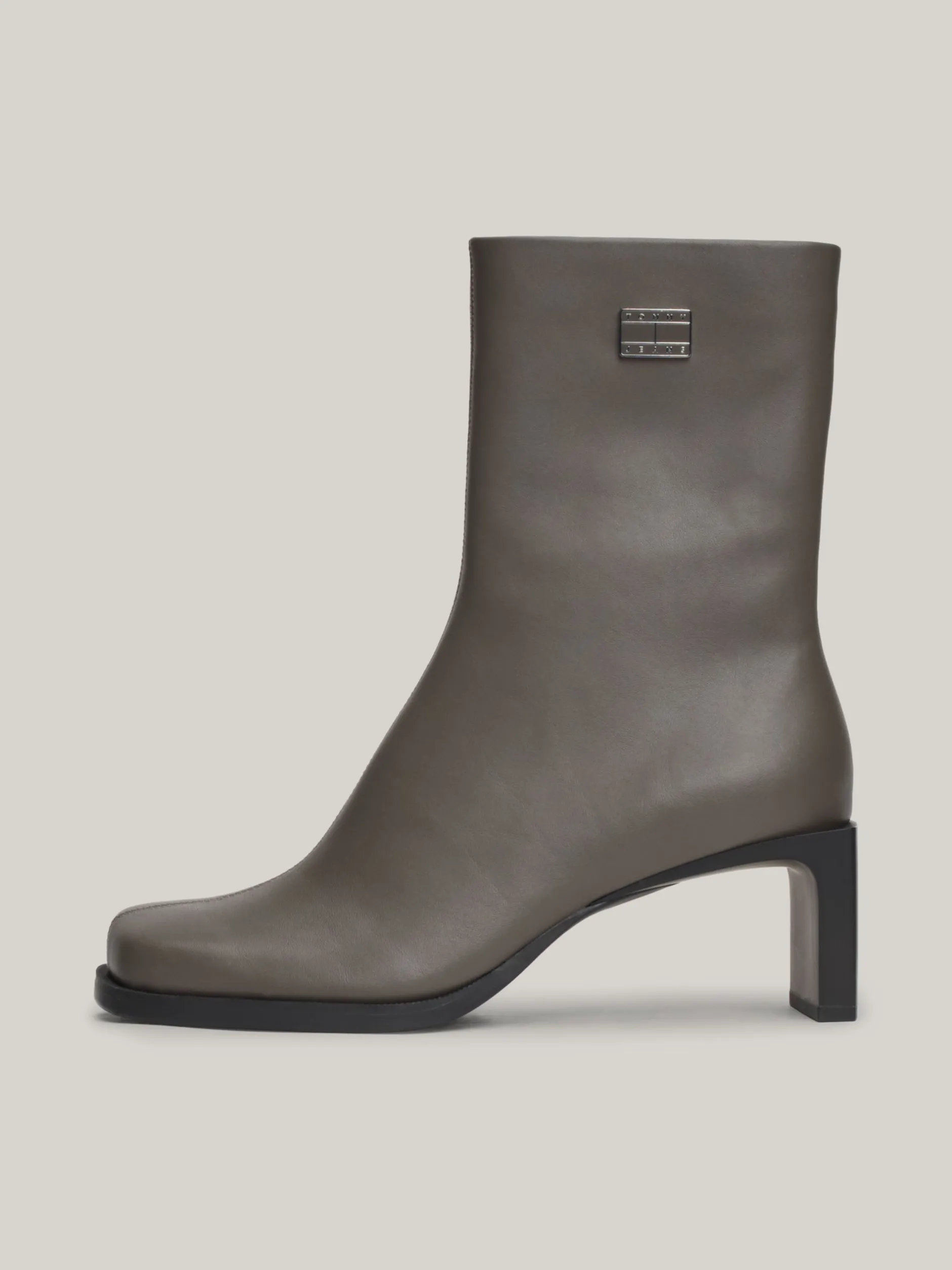 Botki Do Kostki|Botki*Tommy Hilfiger Skórzane Buty Do Kostki Z Kwadratowym Noskiem ORBITER
