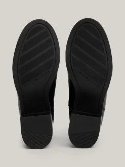 Botki Do Kostki|Botki*Tommy Hilfiger Skórzane Buty Do Kostki Z Monogramem TH BLACK