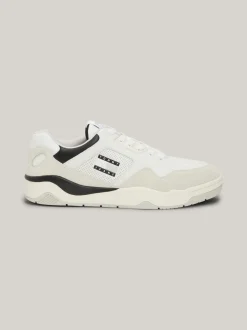 Sneakersy*Tommy Hilfiger Skórzane Buty Koszykarskie BLACK
