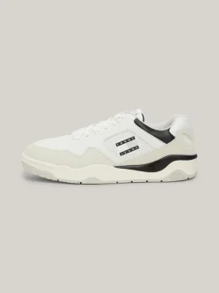 Sneakersy*Tommy Hilfiger Skórzane Buty Koszykarskie BLACK